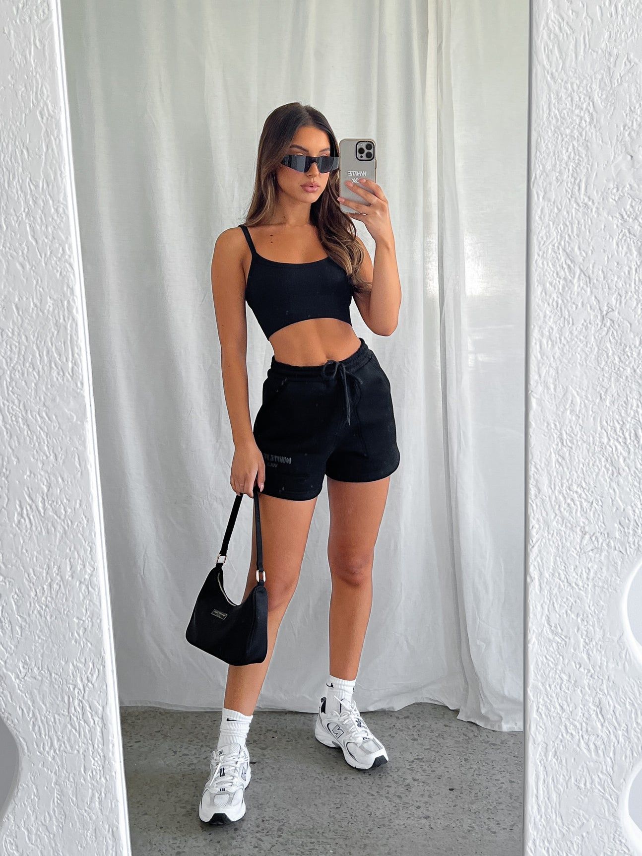Fancy That Seamless Crop Black sold by White Fox Boutique product image thumbnail 5
