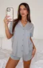 Dreamscape Pyjama Set Grey Marle sold by White Fox Boutique