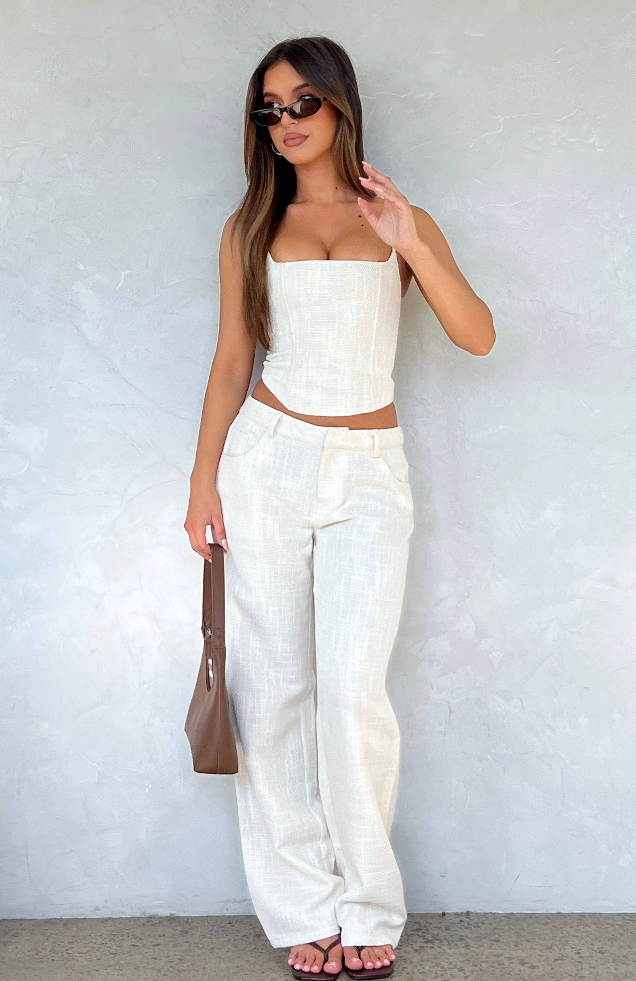 Head Rush Pants Cream sold by White Fox Boutique product image thumbnail 5