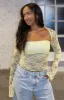 Sweet Lovin' Lace Top Set Lemon sold by White Fox Boutique