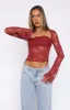 Sweet Lovin' Lace Top Set Wine sold by White Fox Boutique