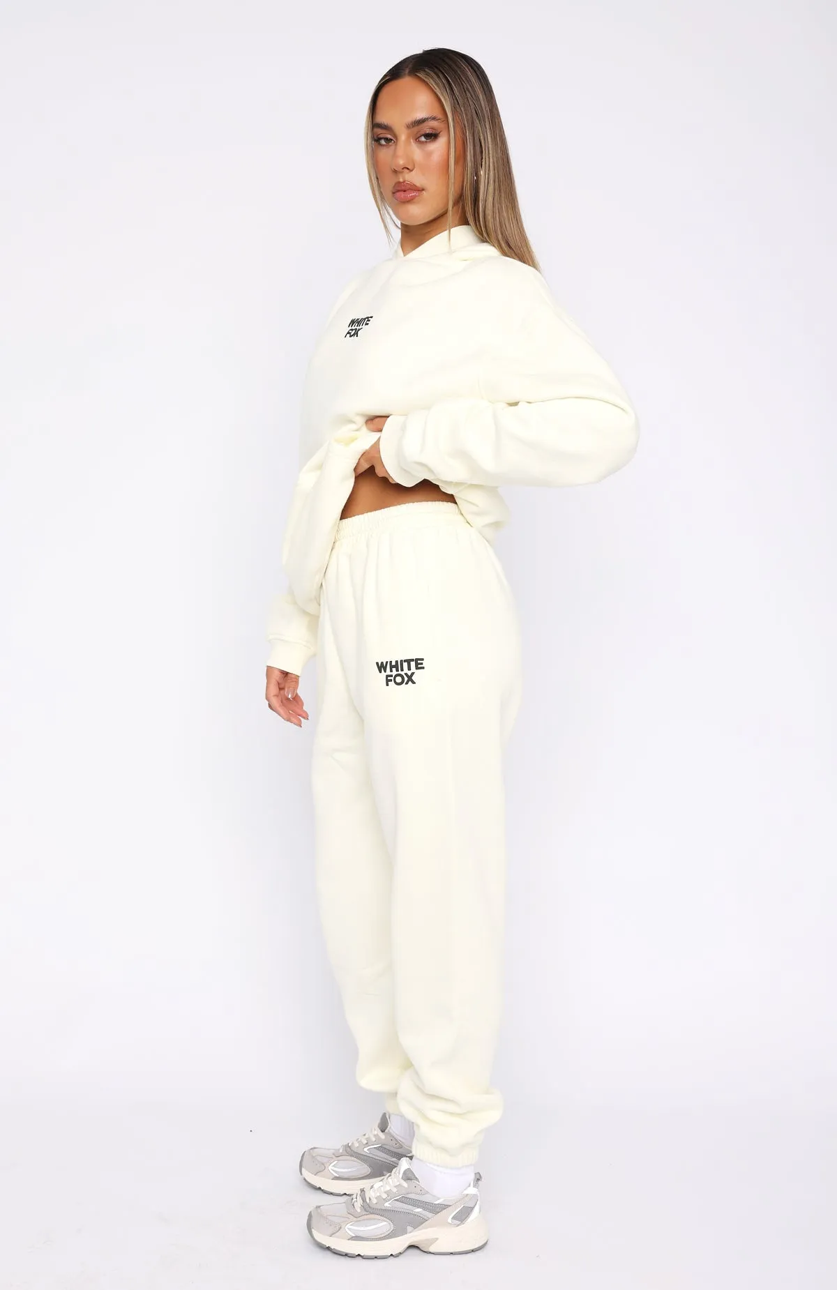Keeping It Simple Sweatpants Cream sold by White Fox Boutique product image thumbnail 4