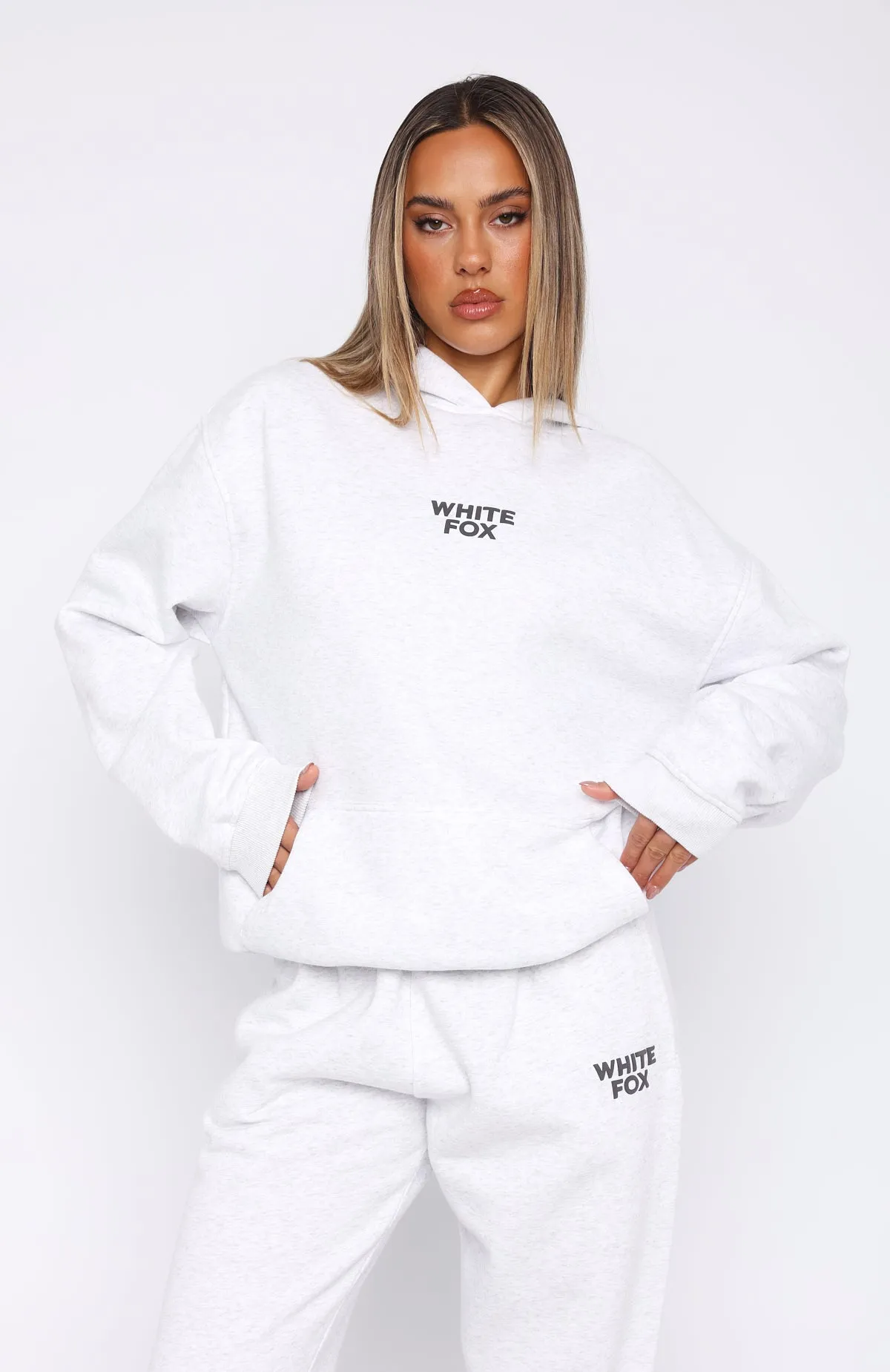 Keeping It Simple Oversized Hoodie Grey Marle sold by White Fox Boutique product image thumbnail 3