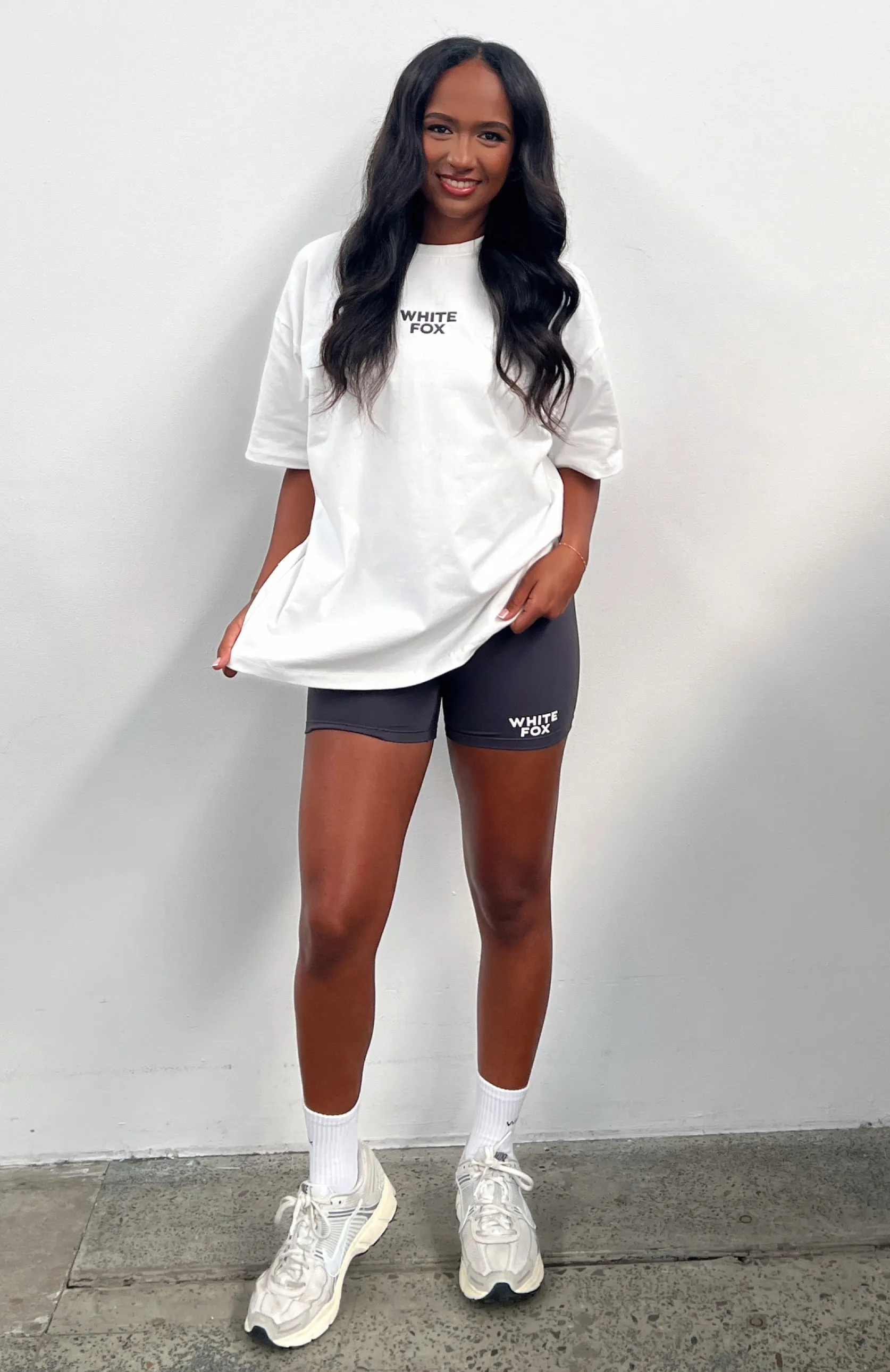 Keeping It Simple Bike Shorts Charcoal sold by White Fox Boutique