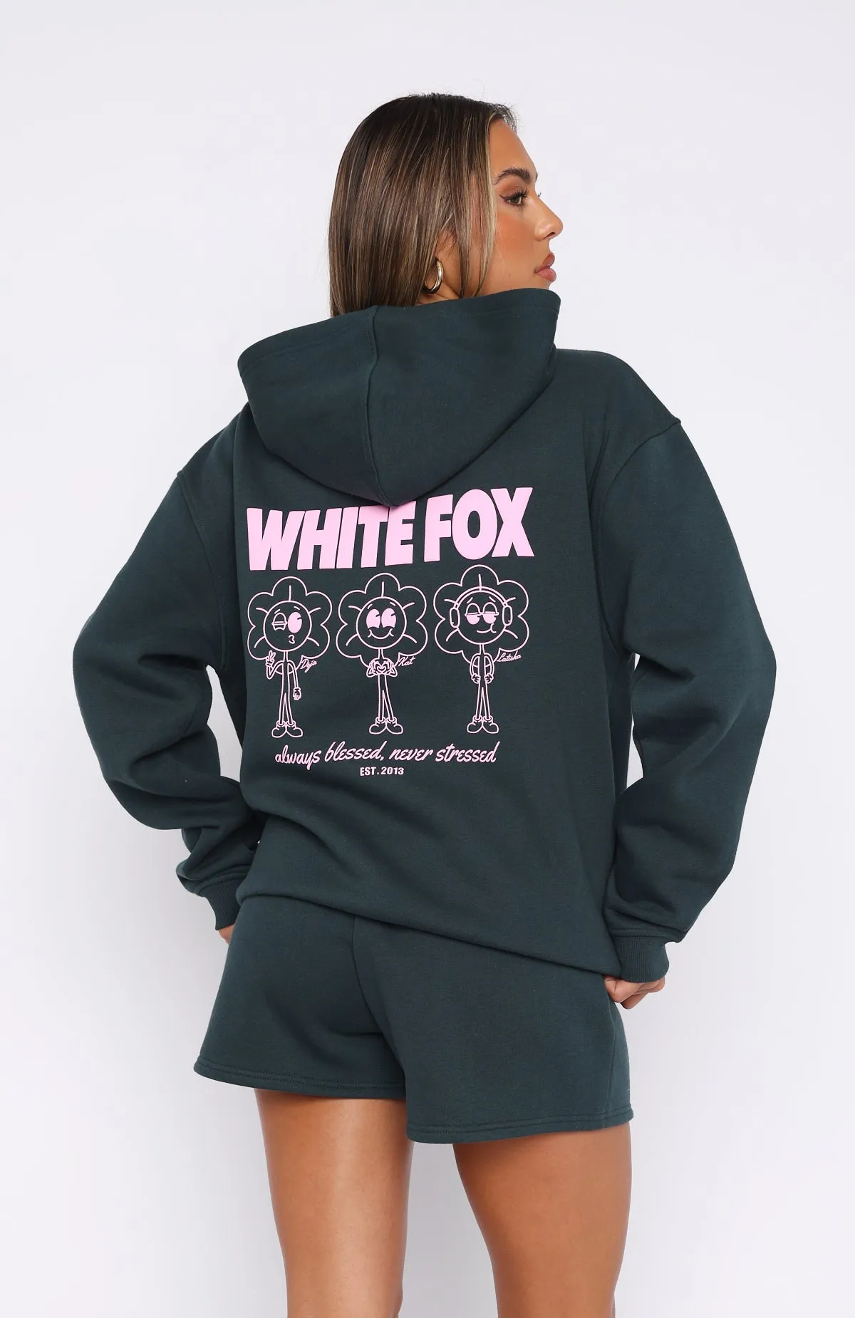 Always Blessed Oversized Hoodie Pine sold by White Fox Boutique product image thumbnail 4