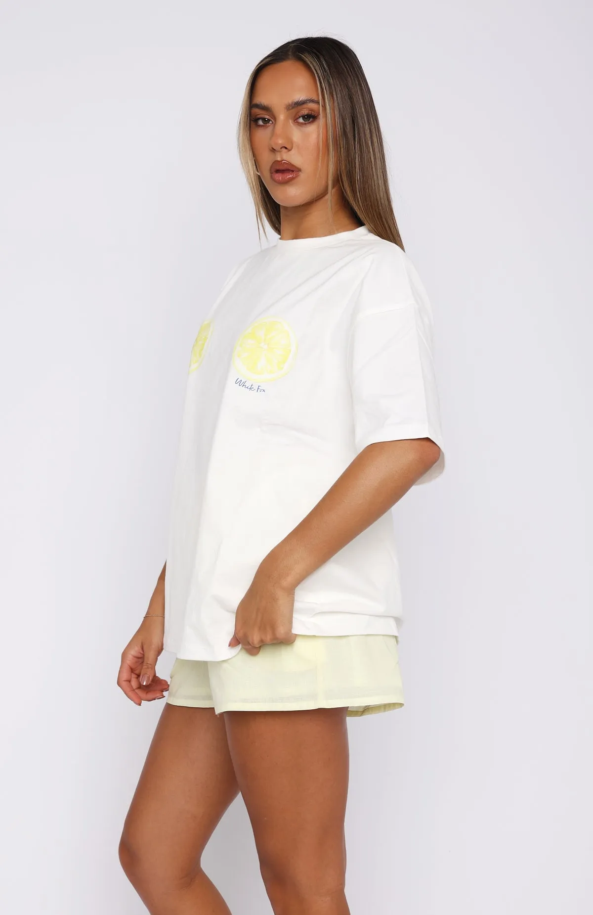 When Life Gives You Lemons Oversized Tee White sold by White Fox Boutique product image thumbnail 3