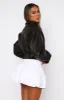 Jaded Nights PU Bomber Jacket Dark Chocolate sold by White Fox Boutique