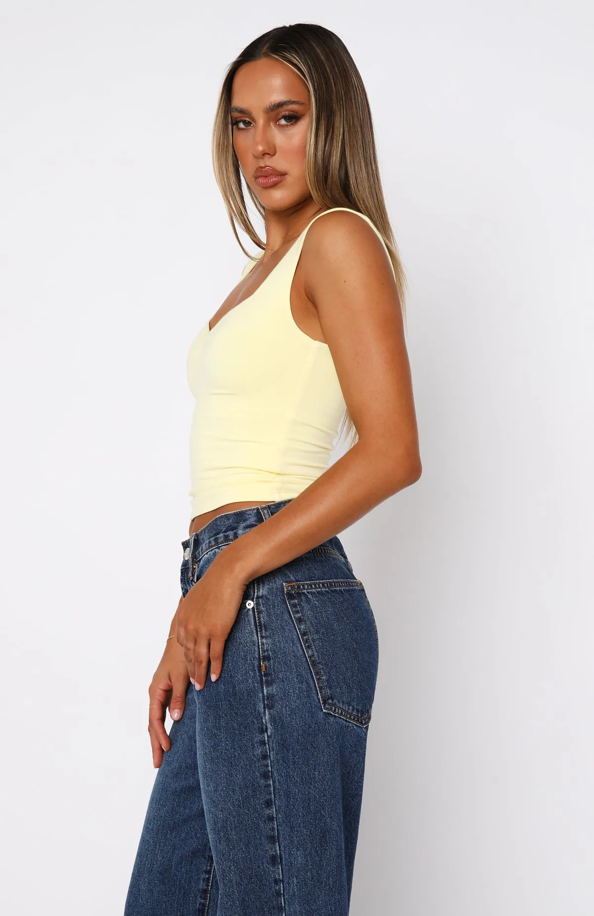 Love Of Summer Top Lemon sold by White Fox Boutique product image thumbnail 3