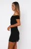 Got The Talent Off Shoulder Mini Dress Black sold by White Fox Boutique