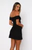 Got The Talent Off Shoulder Mini Dress Black sold by White Fox Boutique