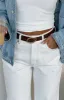 Lou Belt Chocolate/Gold sold by White Fox Boutique