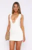 Dedicated To You Mini Dress White sold by White Fox Boutique