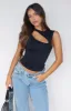 Hypnotised Tank Top Black sold by White Fox Boutique