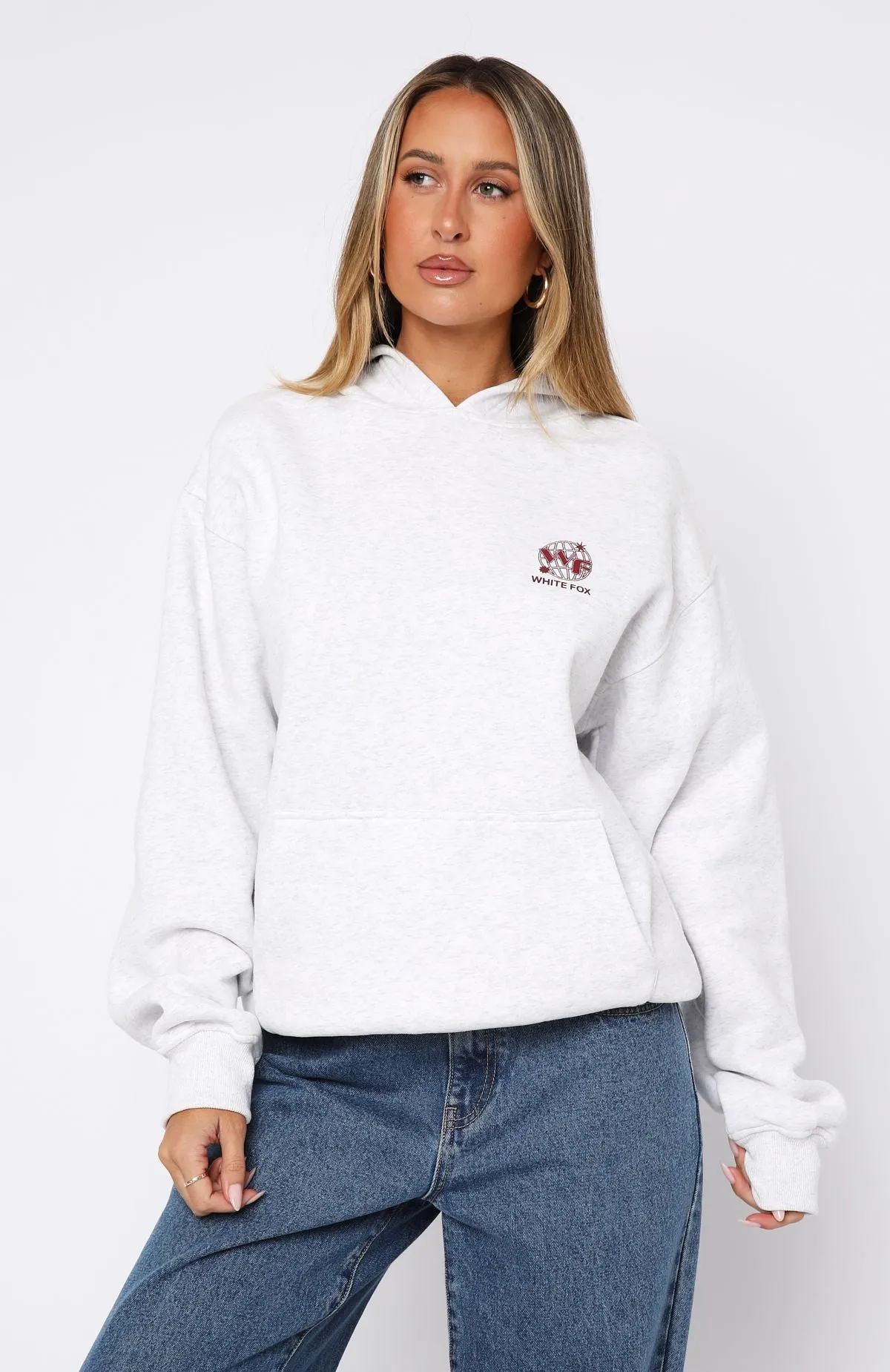 Originals Club Oversized Hoodie Grey Marle sold by White Fox Boutique product image thumbnail 2