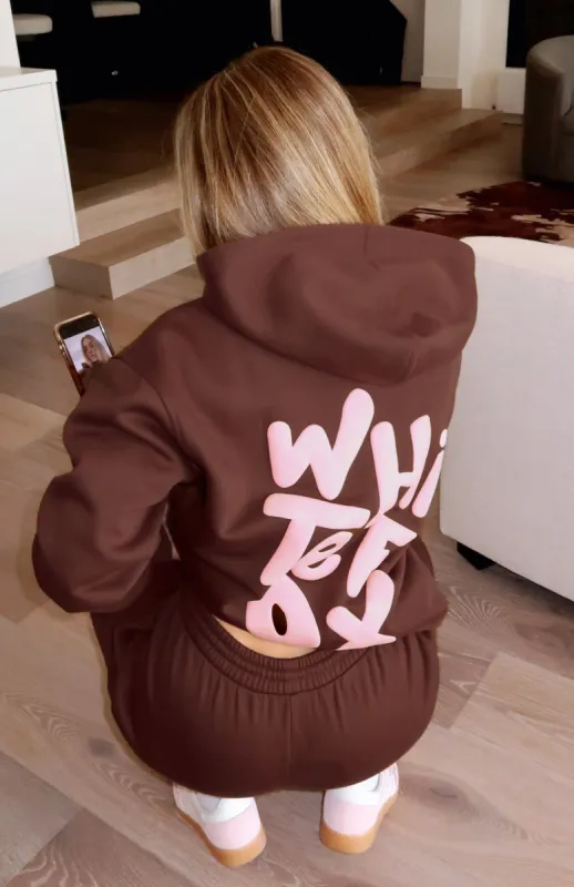 The New Standard Oversized Hoodie Chocolate sold by White Fox Boutique