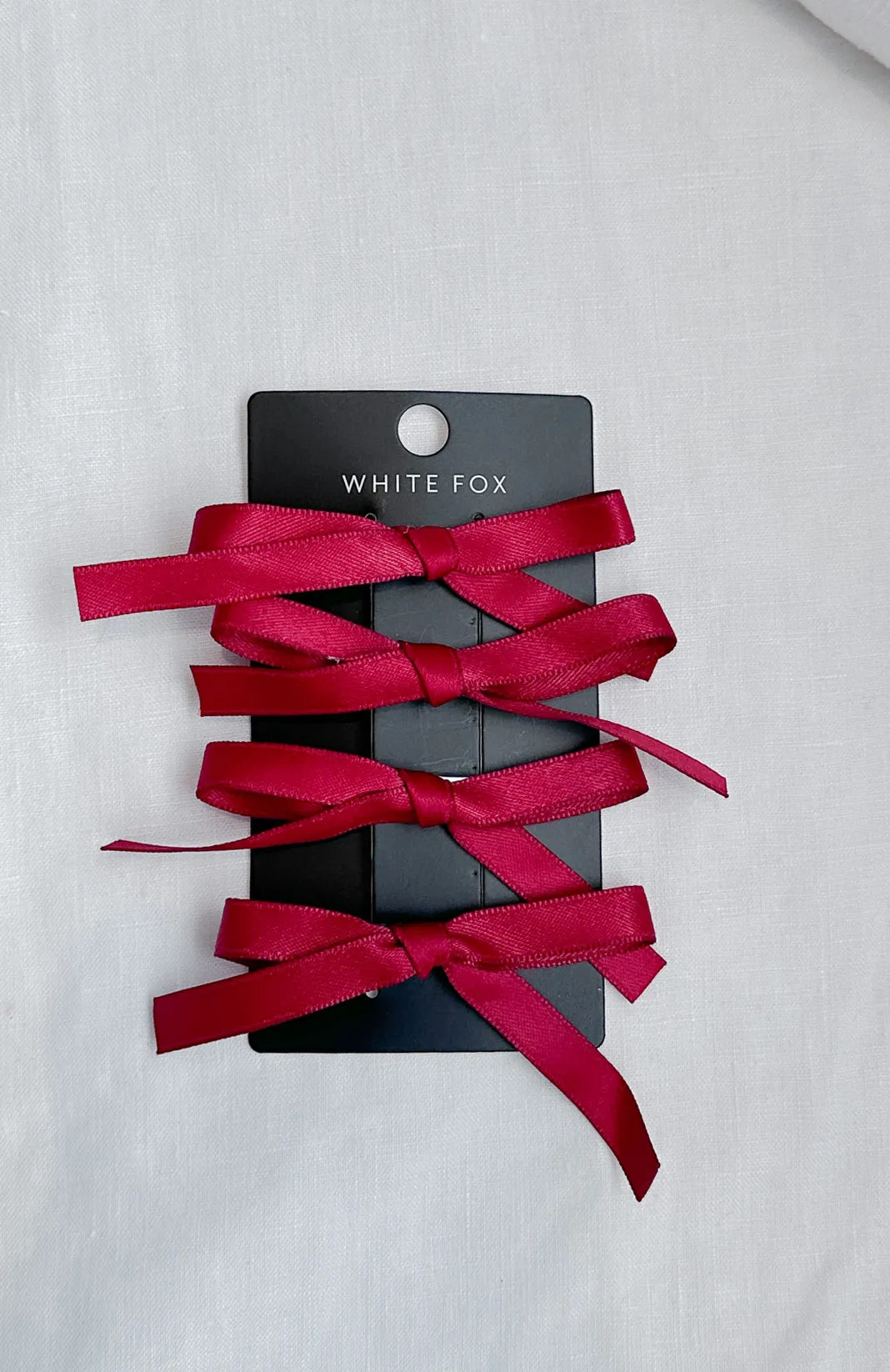 Cherry On Top Bow Hair Clips 4Pk Cherry sold by White Fox Boutique product image thumbnail 3