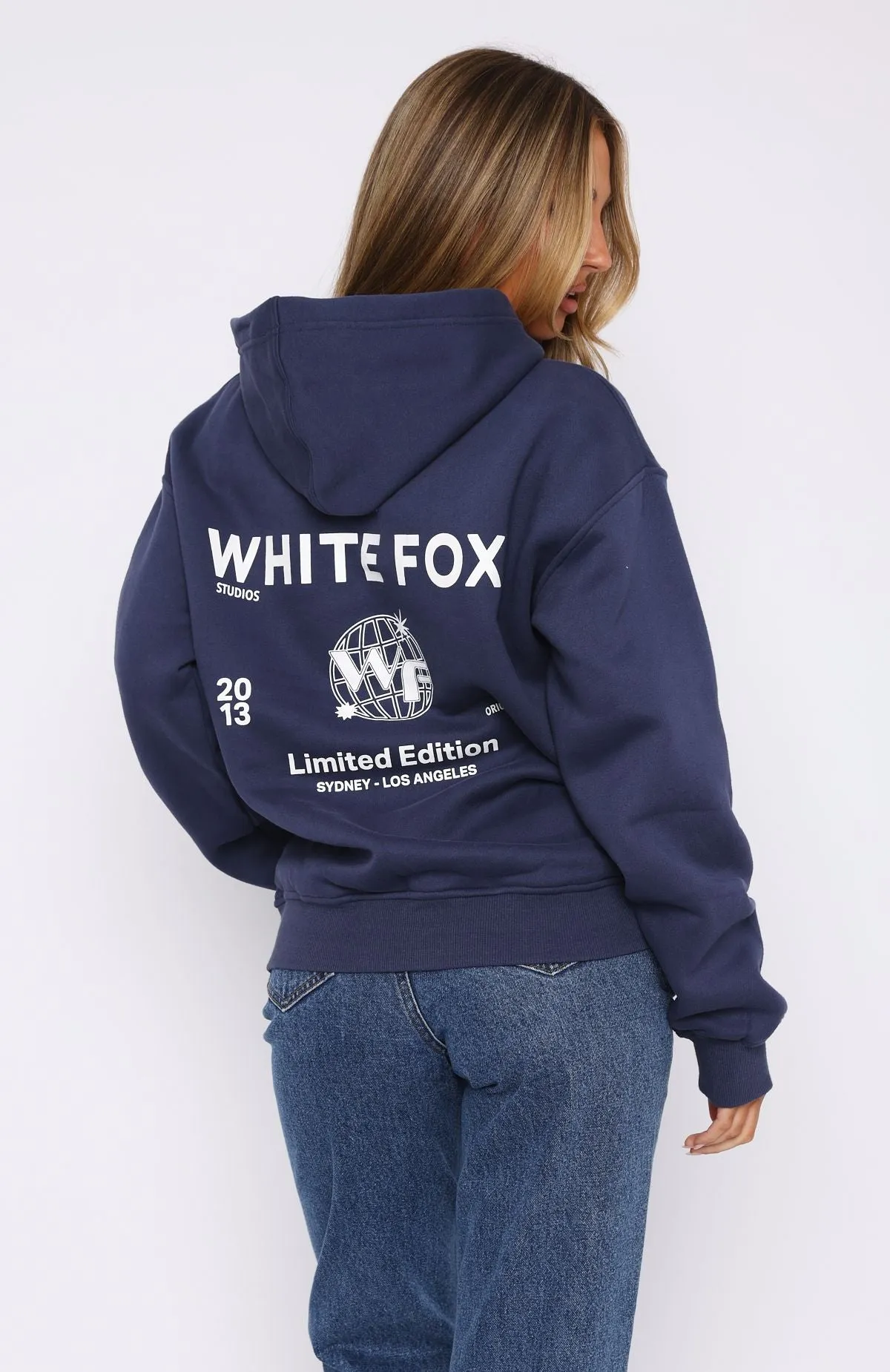 Originals Club Oversized Hoodie Navy sold by White Fox Boutique product image thumbnail 4