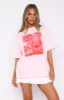Bloom For You Oversized Tee Pink sold by White Fox Boutique