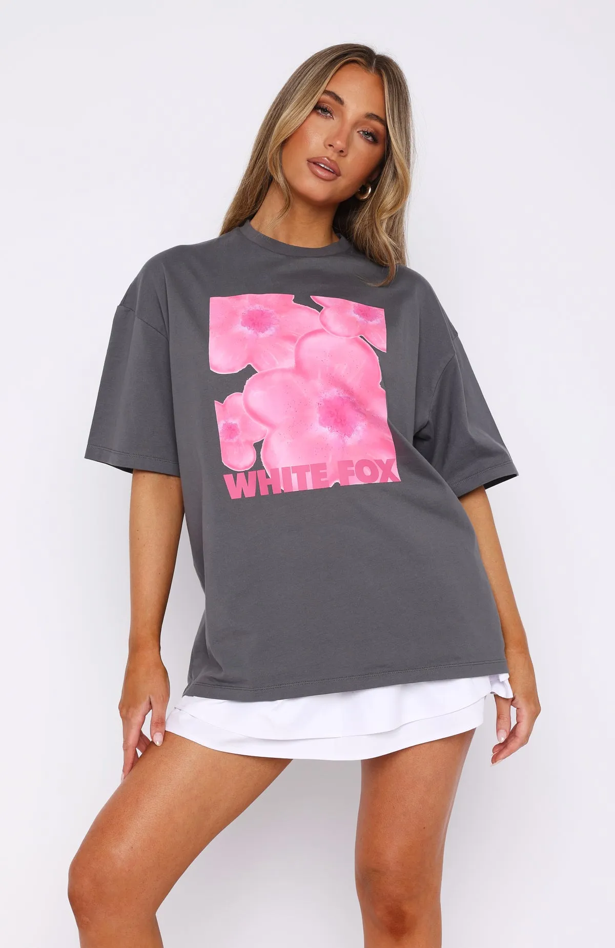 Bloom For You Oversized Tee Volcanic sold by White Fox Boutique product image thumbnail 2