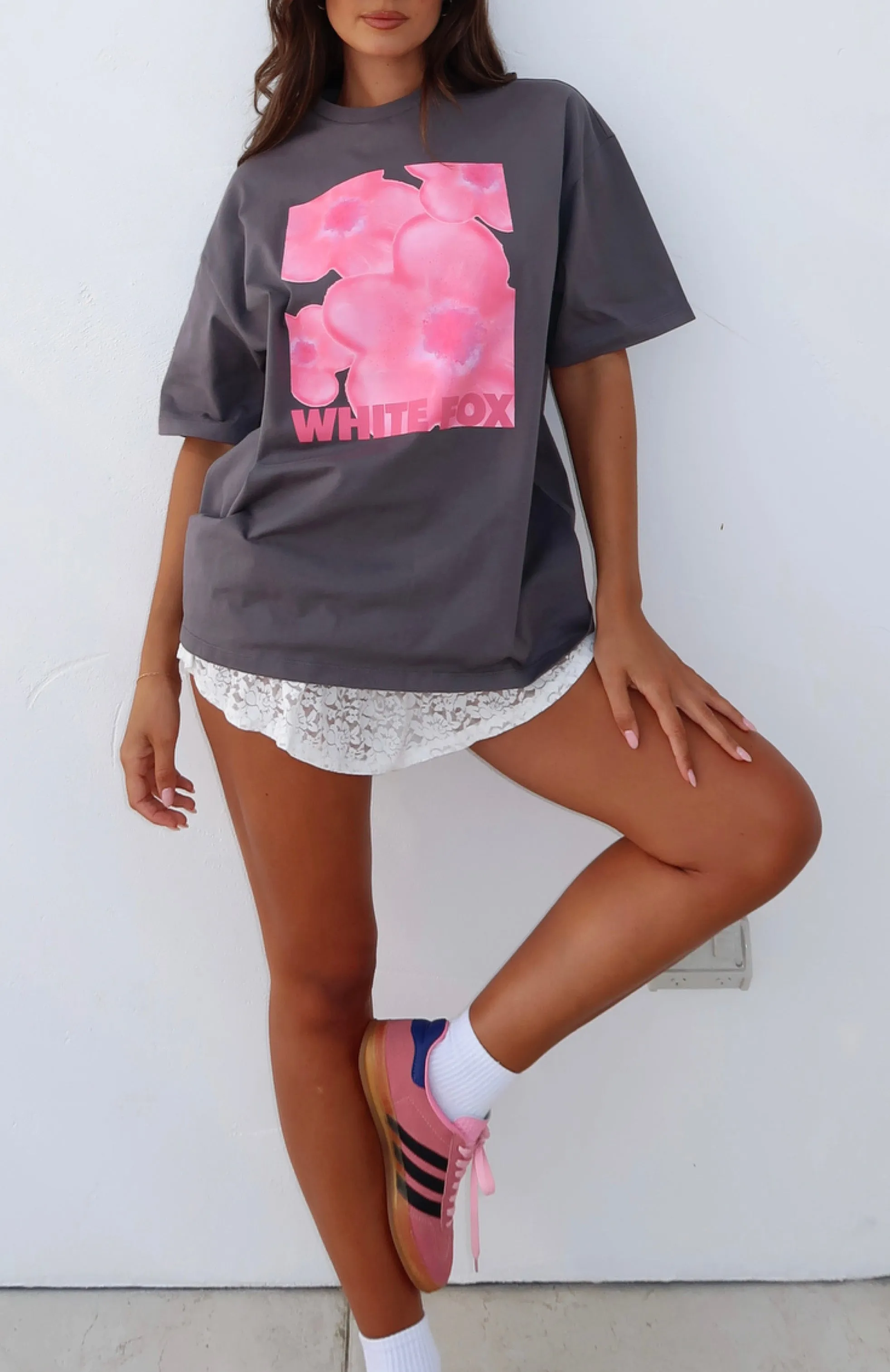 Bloom For You Oversized Tee Volcanic sold by White Fox Boutique product image thumbnail 5
