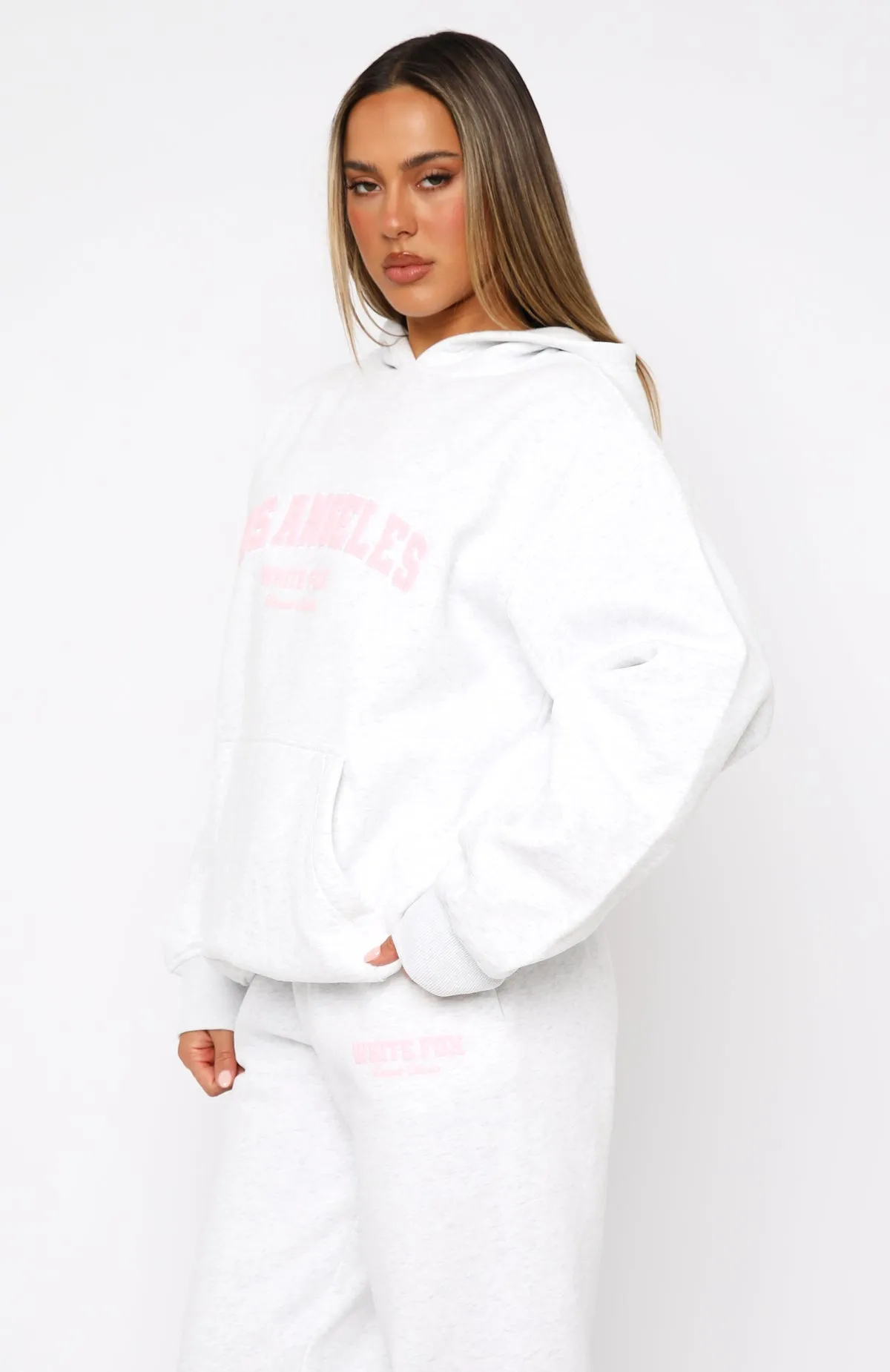 Decade Classics Global Oversized Hoodie Grey Marle sold by White Fox Boutique product image thumbnail 3