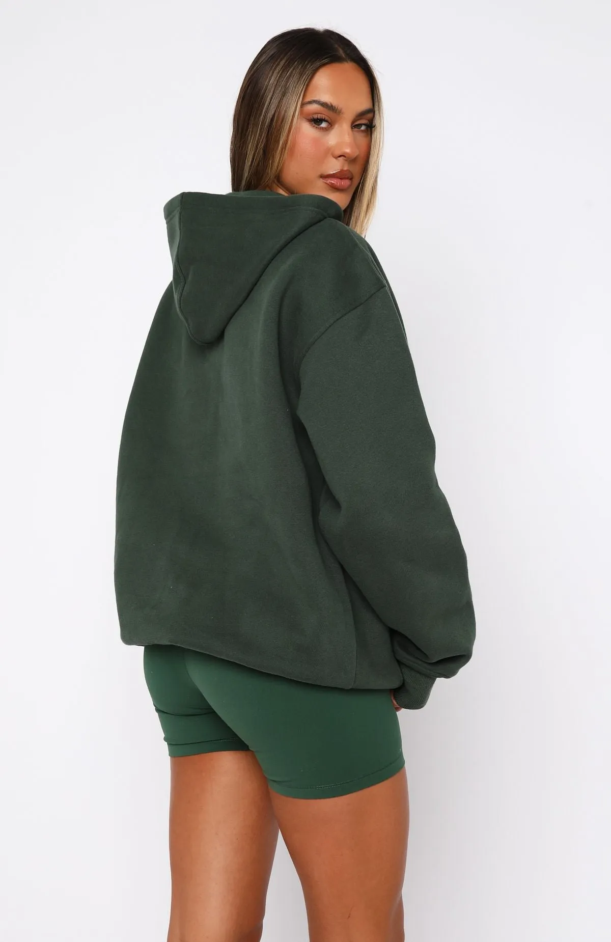 Decade Classics Global Oversized Hoodie Forest Green sold by White Fox Boutique product image thumbnail 4