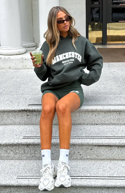 Decade Classics Global Oversized Hoodie Forest Green sold by White Fox Boutique