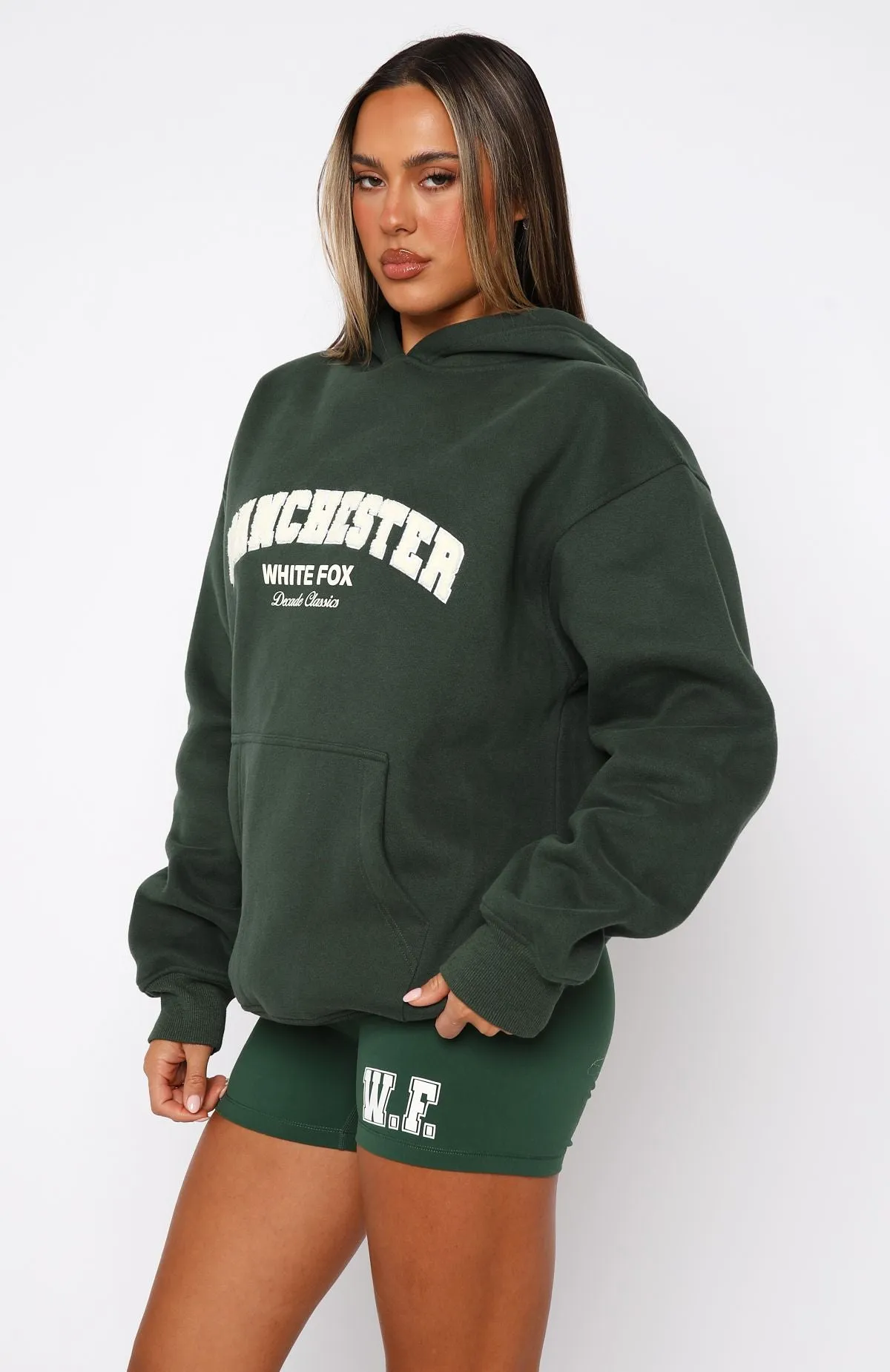 Decade Classics Global Oversized Hoodie Forest Green sold by White Fox Boutique product image thumbnail 3
