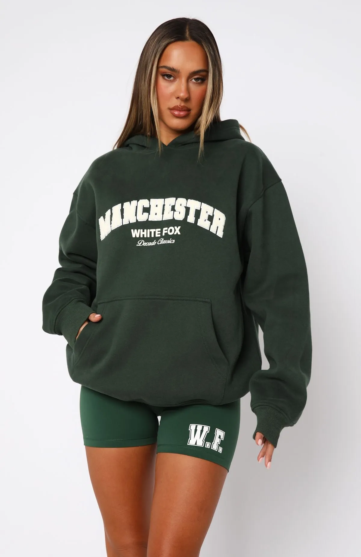 Decade Classics Global Oversized Hoodie Forest Green sold by White Fox Boutique product image thumbnail 2
