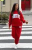 Decade Classics Varsity Sweatpants Red sold by White Fox Boutique