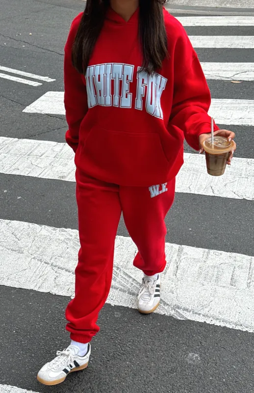 Decade Classics Varsity Sweatpants Red sold by White Fox Boutique