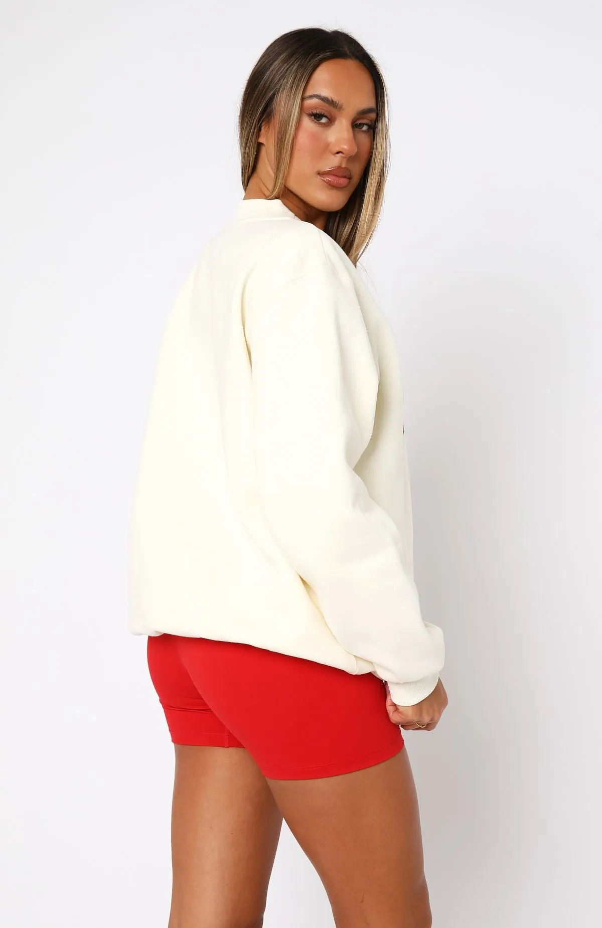 Decade Classics All Time Oversized Sweater Cream sold by White Fox Boutique product image thumbnail 4