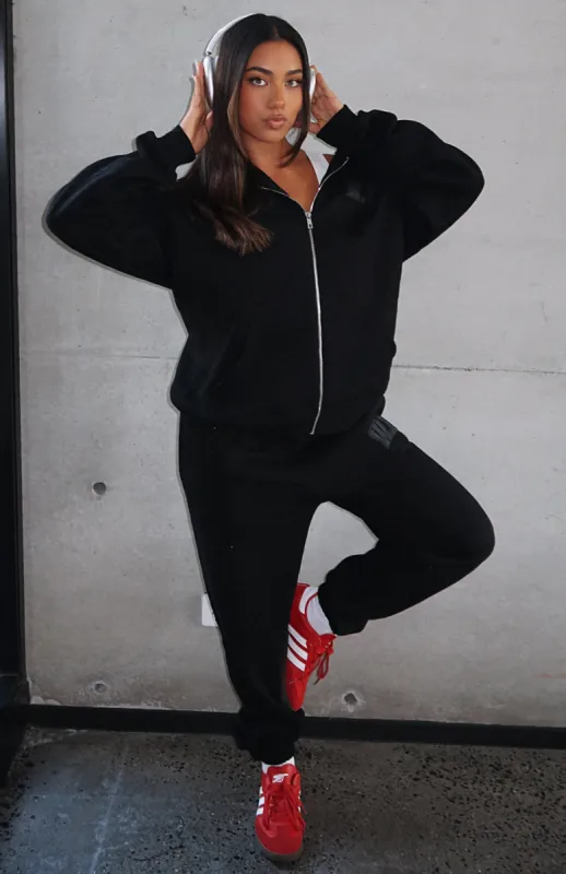 Decade Classics Varsity Sweatpants Black sold by White Fox Boutique