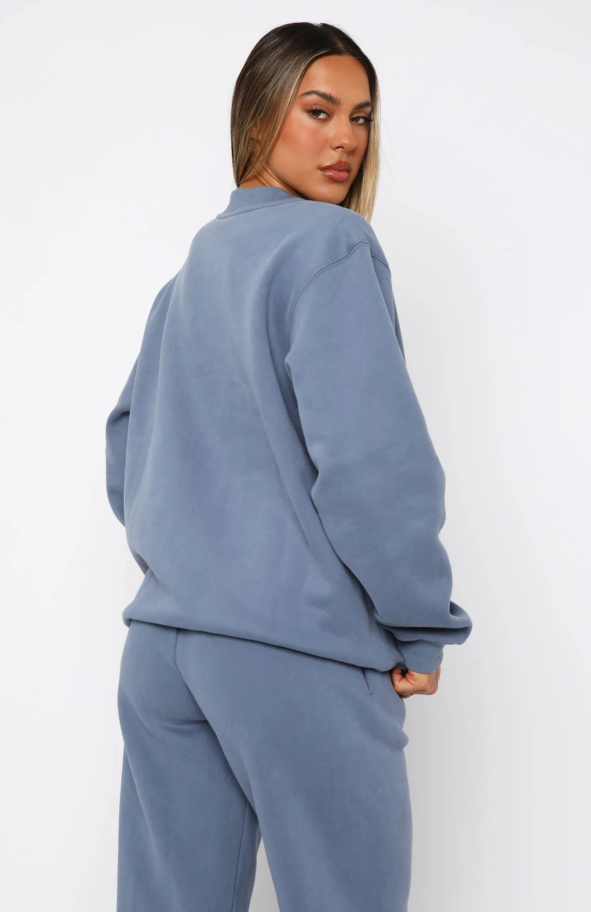 Decade Classics Essential Oversized Sweater Ocean sold by White Fox Boutique product image thumbnail 4