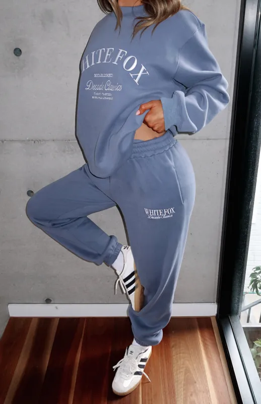 Decade Classics Essential Sweatpants Ocean sold by White Fox Boutique