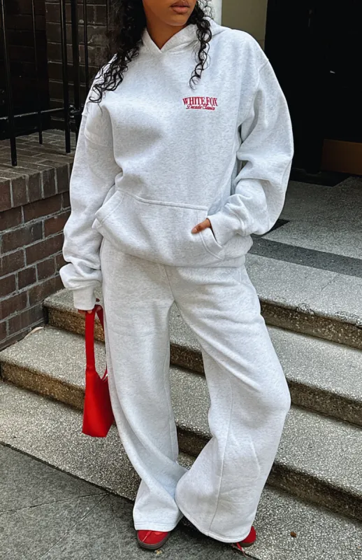 Decade Classics Wide Leg Sweatpants Grey Marle sold by White Fox Boutique