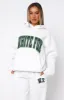 Decade Classics Varsity Oversized Hoodie Grey Marle sold by White Fox Boutique