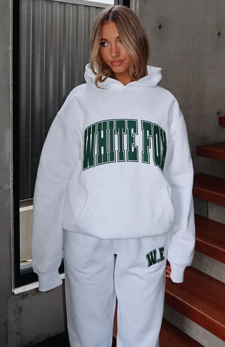 Decade Classics Varsity Oversized Hoodie Grey Marle | Parallel