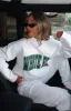 Decade Classics Varsity Oversized Hoodie Grey Marle sold by White Fox Boutique