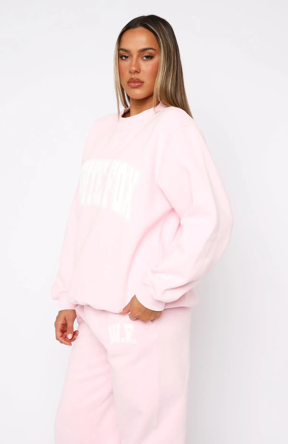 Decade Classics Varsity Oversized Sweater Posy sold by White Fox Boutique product image thumbnail 3