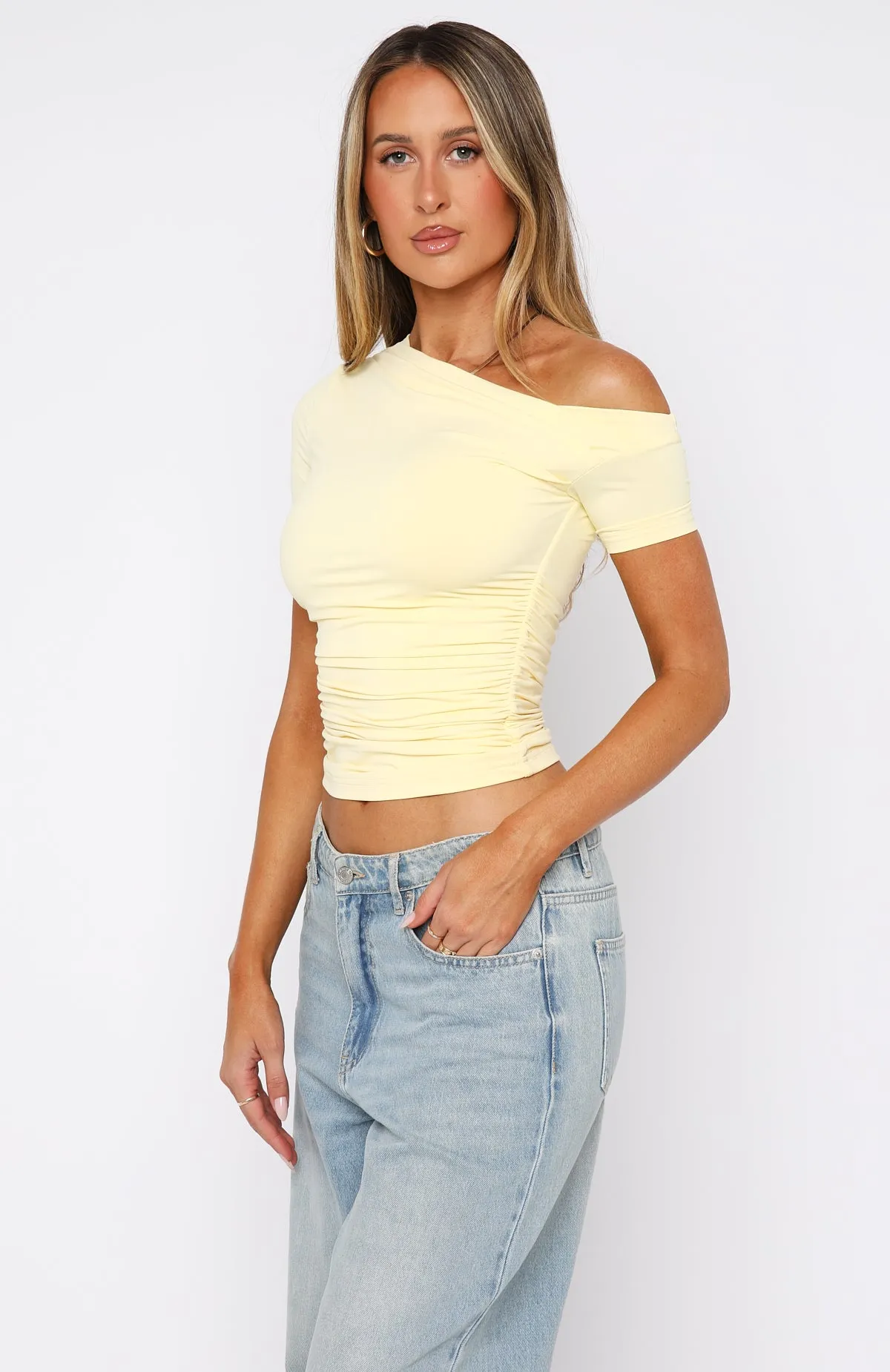 Doing It All Top Lemon sold by White Fox Boutique product image thumbnail 3