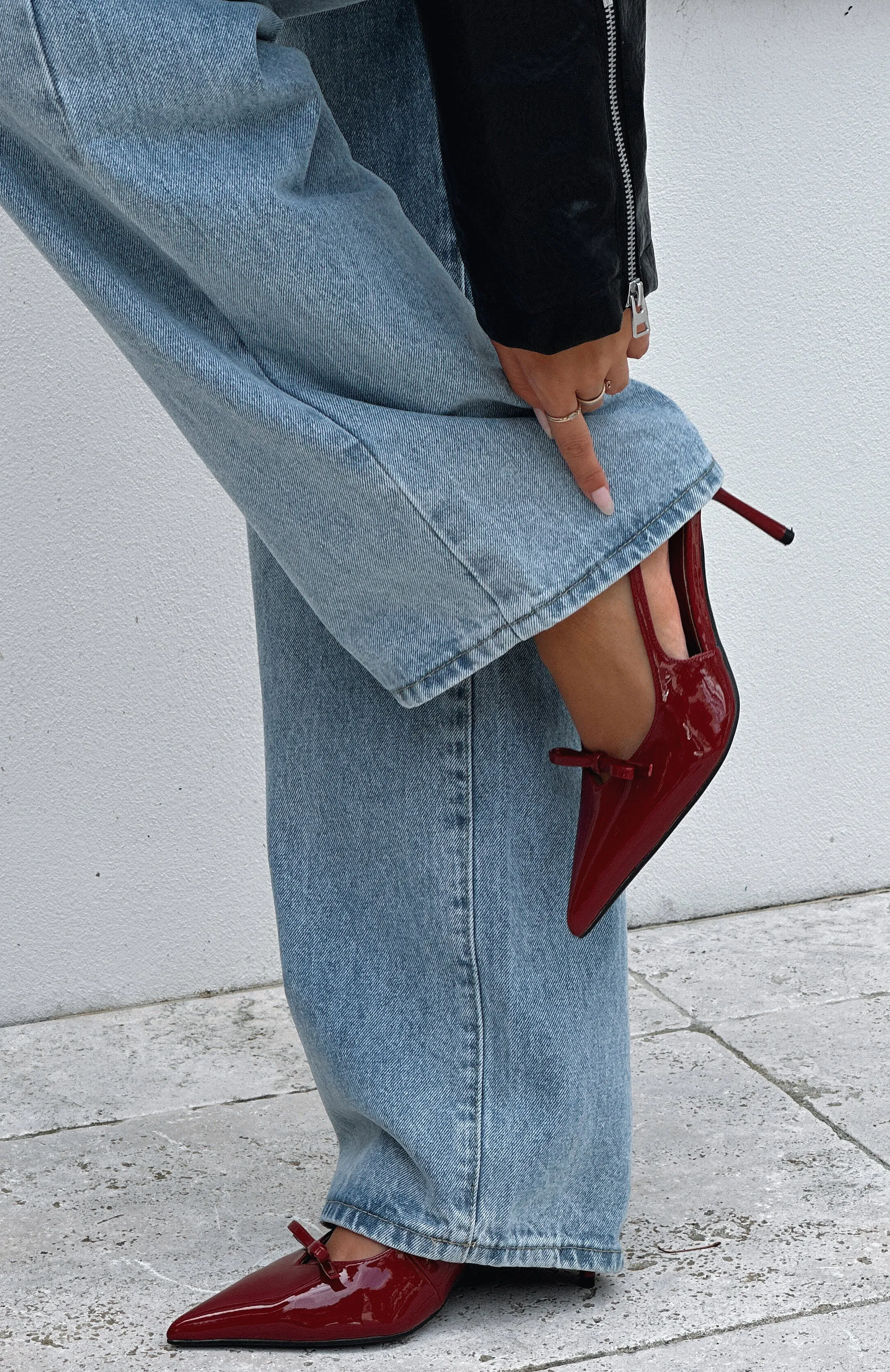 Make Me Blush Heels Cherry sold by White Fox Boutique product image thumbnail 4