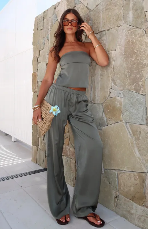 More To Come Pants Olive sold by White Fox Boutique