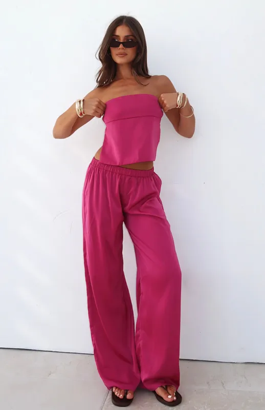 More To Come Pants Magenta sold by White Fox Boutique