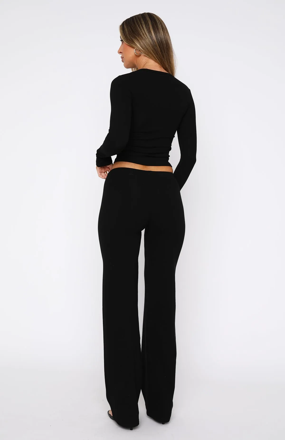 Till The End Pants Black sold by White Fox Boutique product image thumbnail 4
