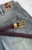 Rex Belt Chocolate/Vintage Gold sold by White Fox Boutique