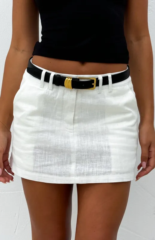 Rex Belt Black/Vintage Gold sold by White Fox Boutique
