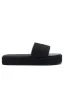Lush Life Slides Black Woven sold by White Fox Boutique