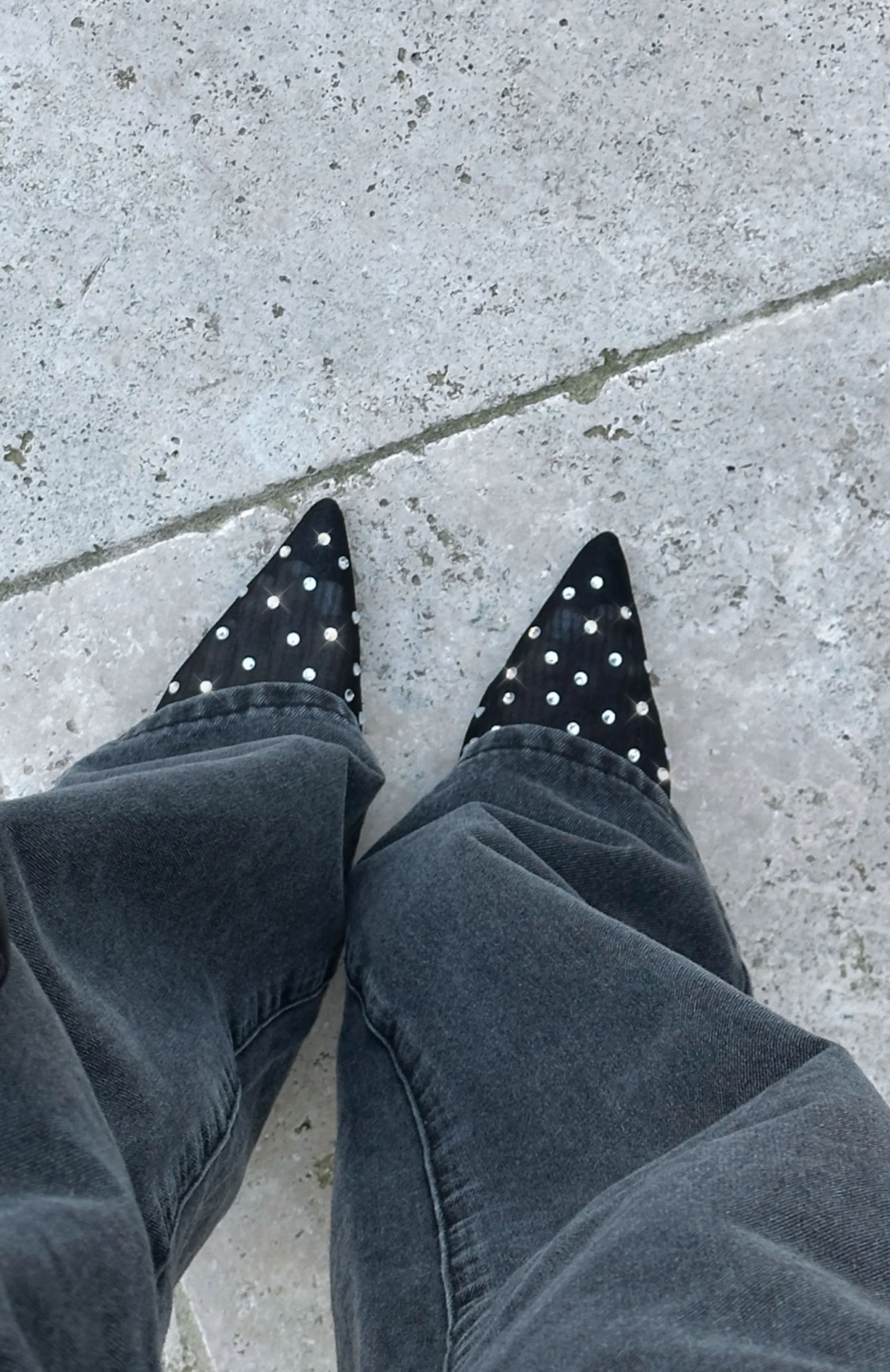 Feeling Festive Heels Black sold by White Fox Boutique product image thumbnail 4