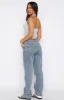Lucy Low Rise Straight Leg Jeans Mid Blue sold by White Fox Boutique